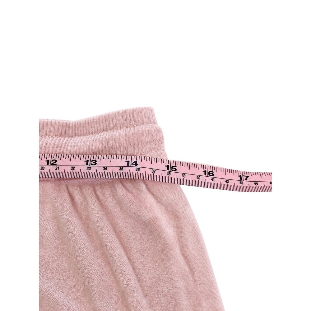 Juicy Couture Pink Velour Lounge Pants Y2K Flare Yoga Sweatpants Blush Logo S - Picture 6 of 6